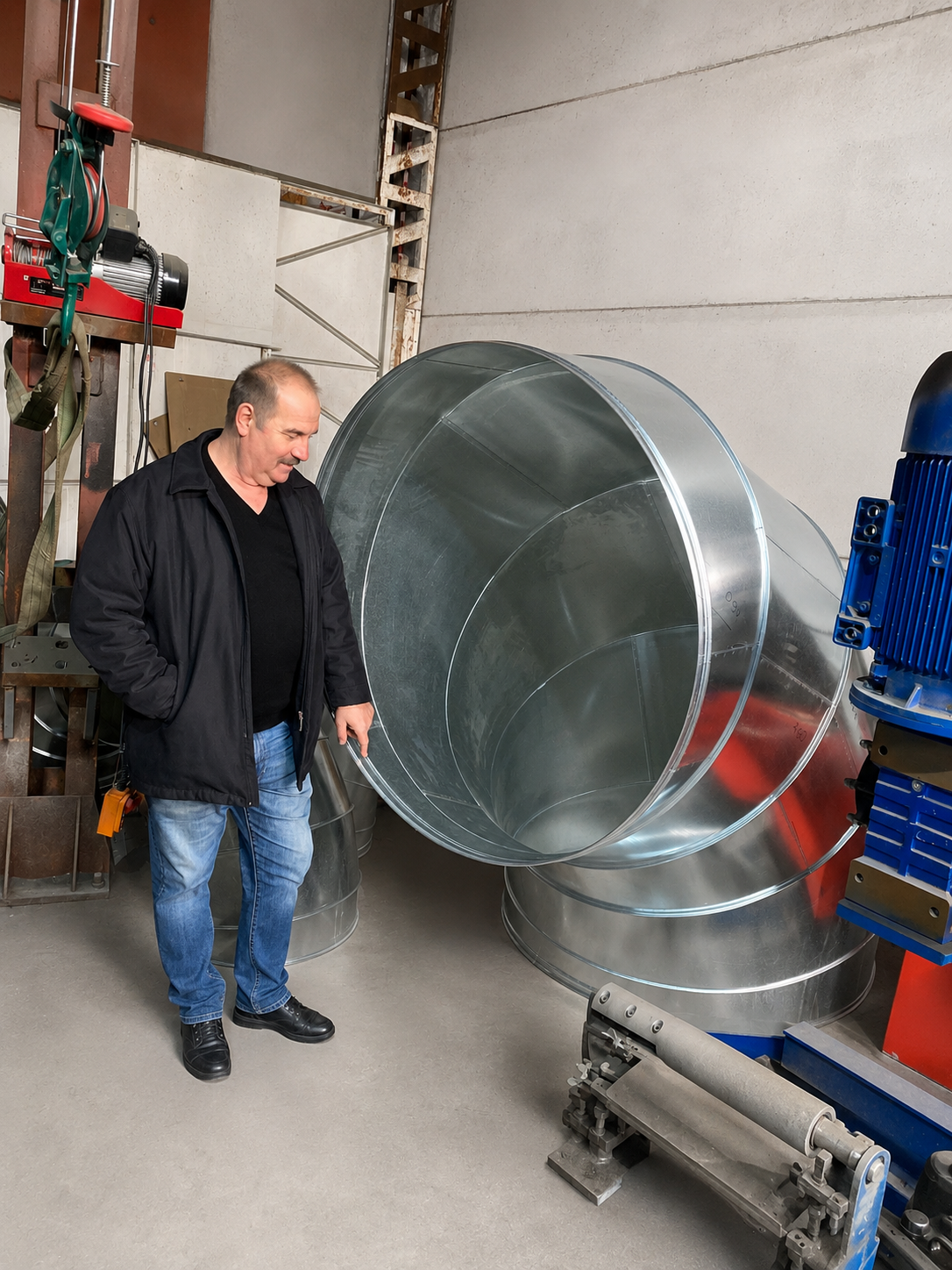 Metal fabrication worker