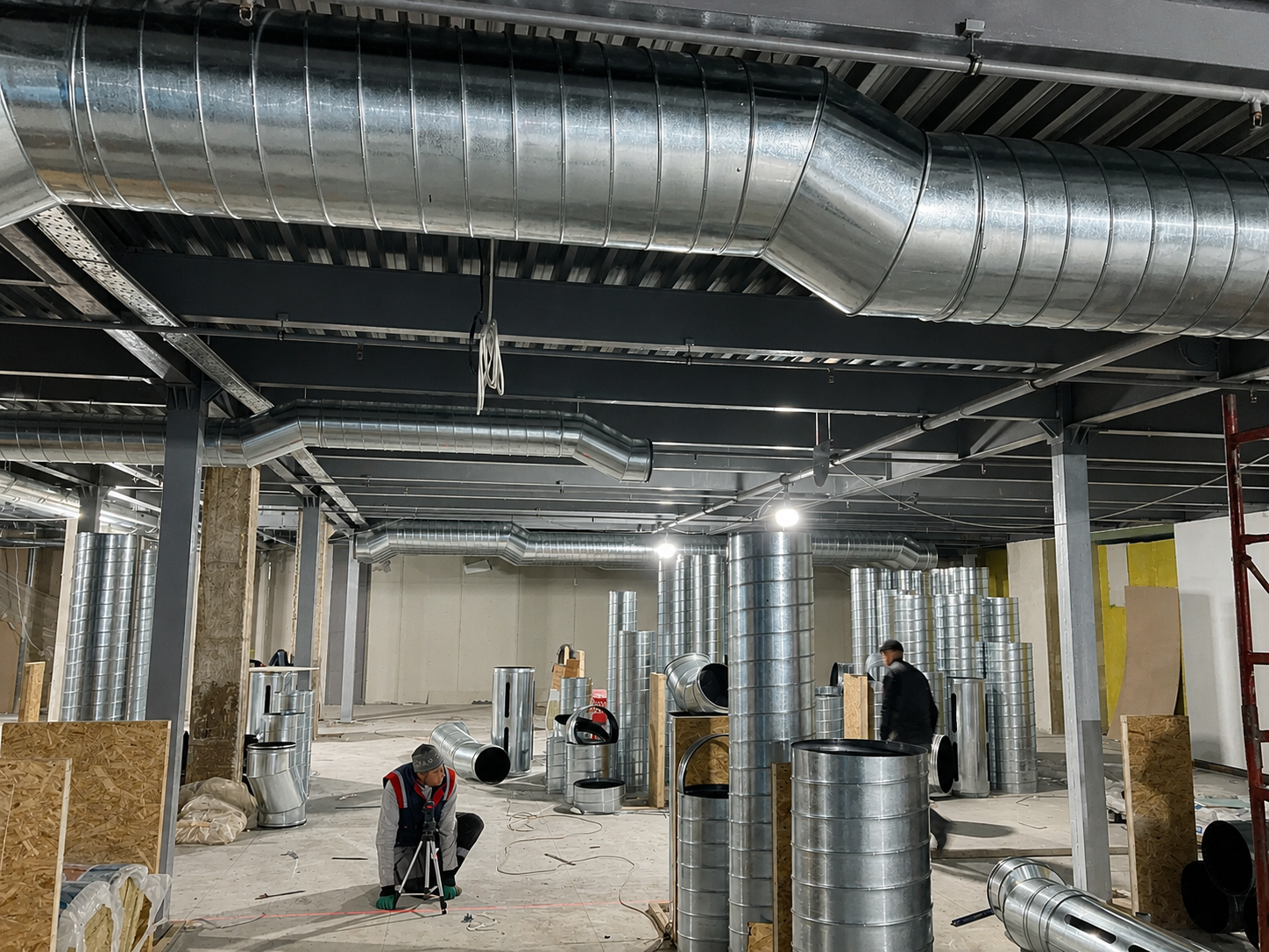 Industrial steel welding